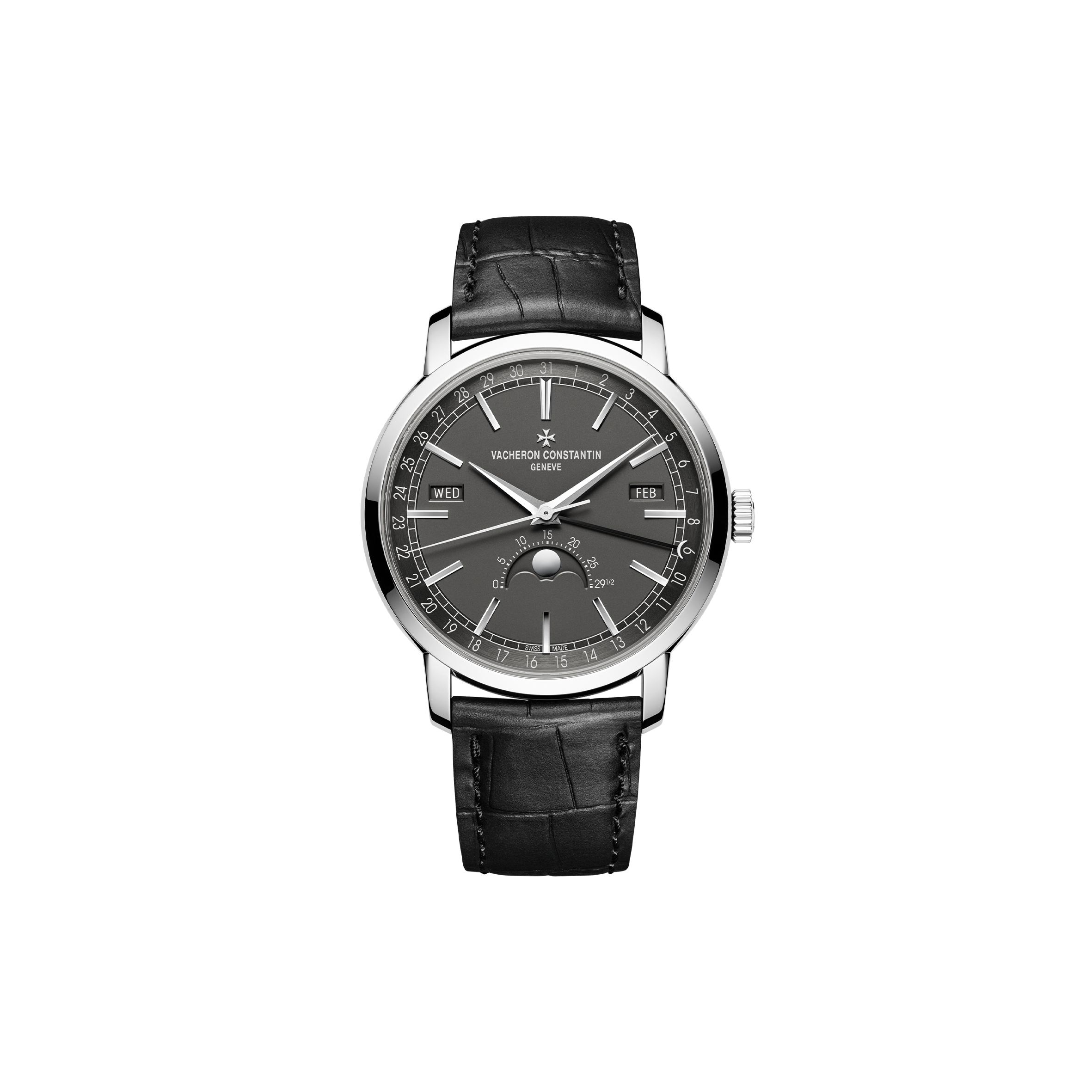 VACHERON CONSTANTIN TRADITIONNELLE COMPLETE CALENDAR 41 MM WHITE GOLD WATCH 4010T/000G-B740 VACHERON CONSTANTIN TRADITIONNELLE COMPLETE CALENDAR 41 MM WHITE GOLD WATCH 4010T/000G-B740